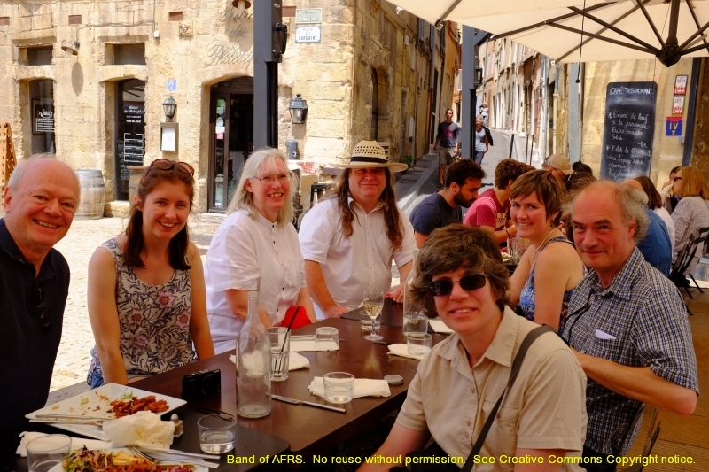 The expeditionary force of Bath, enjoying lunch before the concert