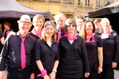 Group photo in our fuschia!