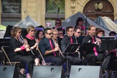 The clarinet section, with a couple of Avon members in the row